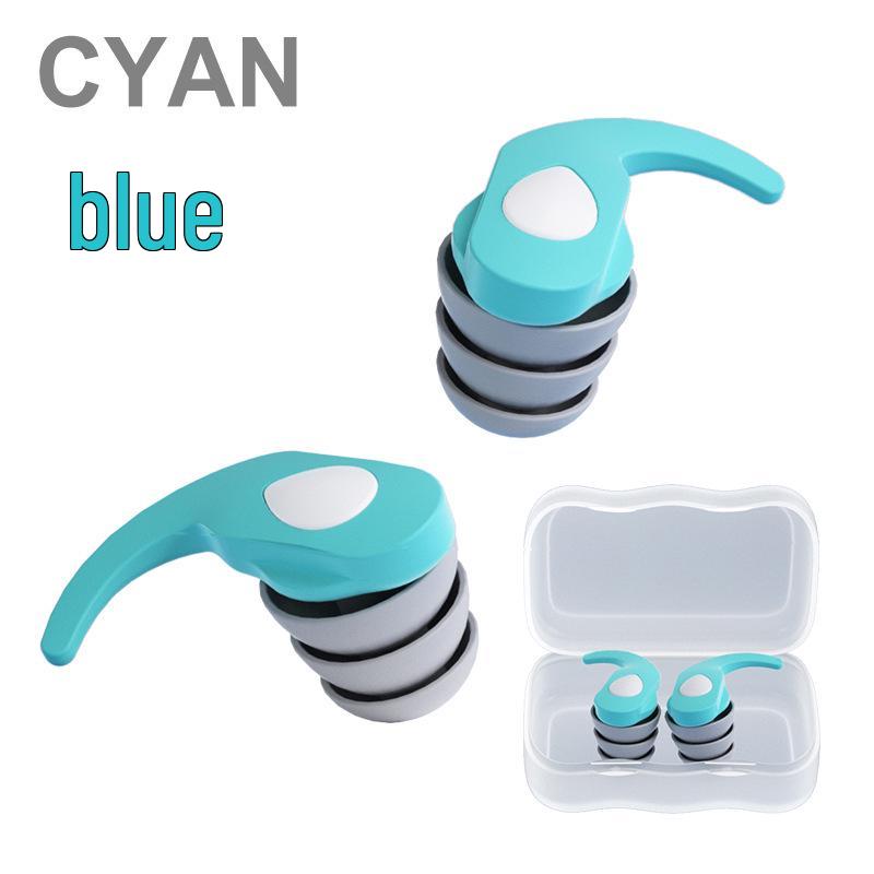 Silicone Triple-Layer Noise Cancelling Waterproof Sleep & Swim Earplugs