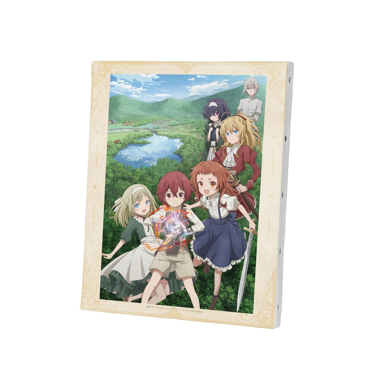 

TV anime How to Make Magic in Another key visual canvas board Magic Maker World