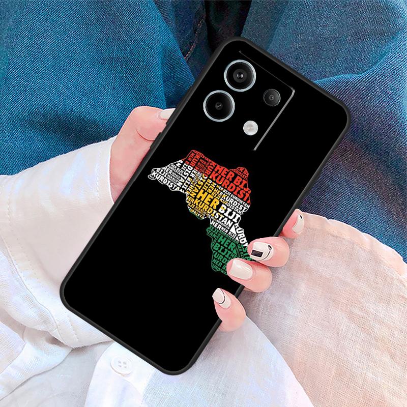 Kurdistan Flag Cover For Xiaomi Redmi Note 14 Pro 13 12 11 9 10 9S 10S 11S 12S Redmi 10C 12C 13C 14C Case