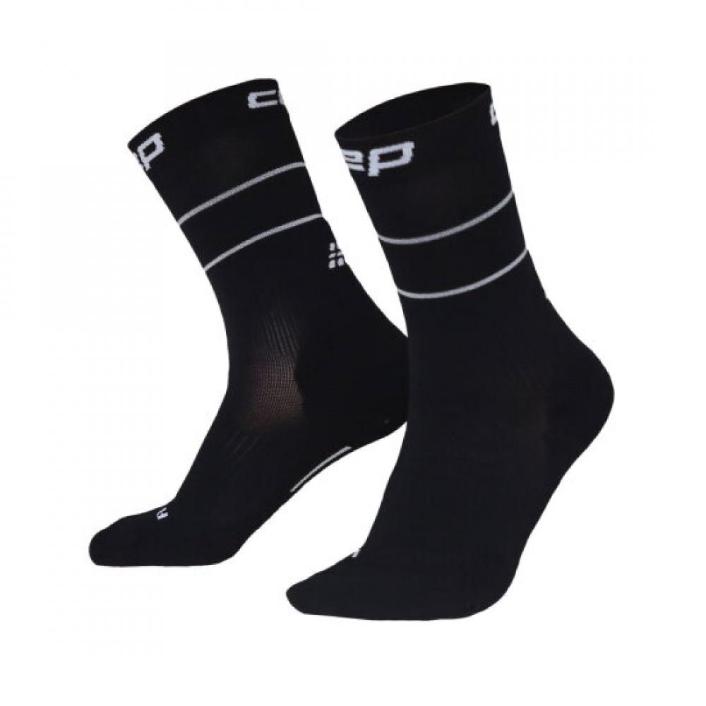 Cep Pro Run Reflecting Mid Cut Socks 2.0 Black Wp9c5i