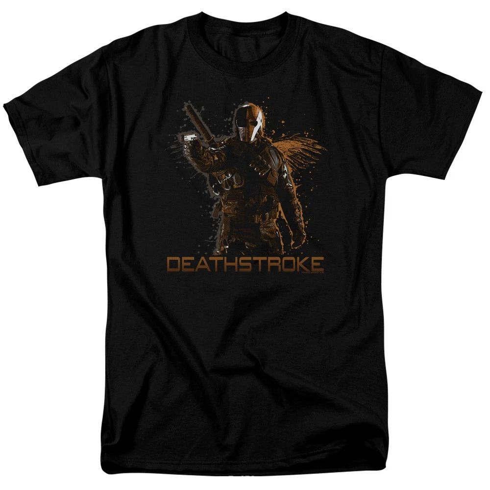 DC Comics - The Arrow - Deathstroke - Unisex Short Sleeve Children s T-shirt - Black 120