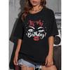 Cotton American Short Sleeve Shoulder T-Shirt Women's Bottom Shirt Loose Top