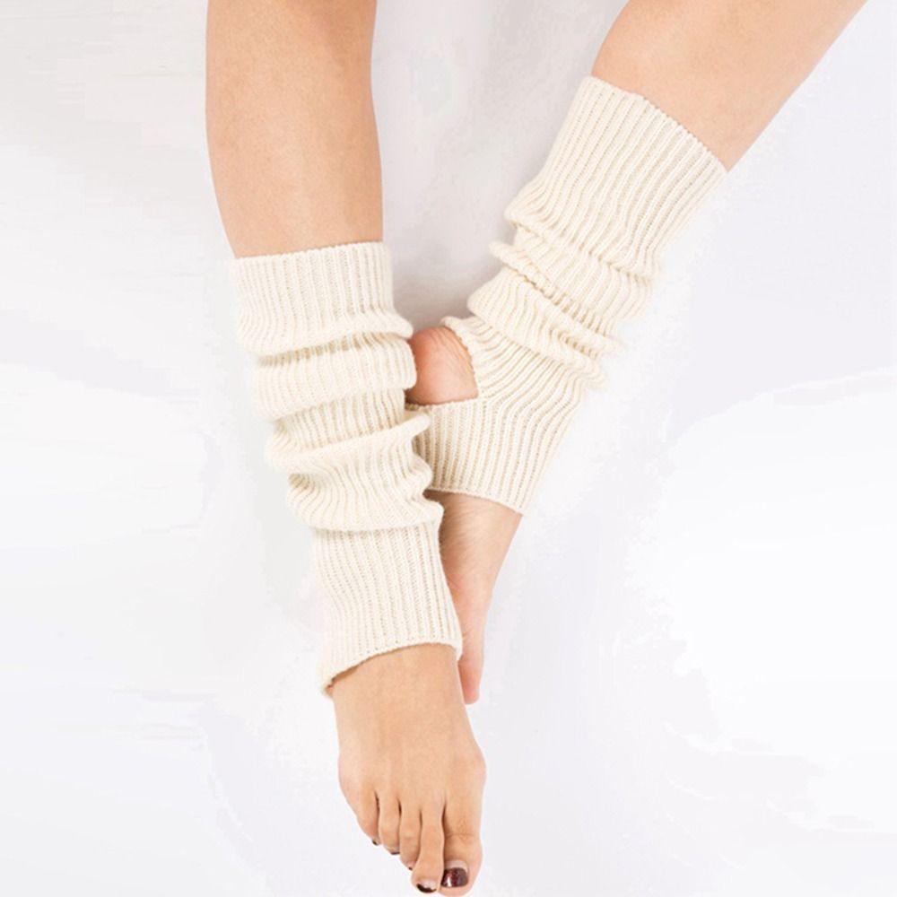 Long Section Latin Socks Foot Covers Ballet Knitted Socks Ballet Leg Warmers Women Girls