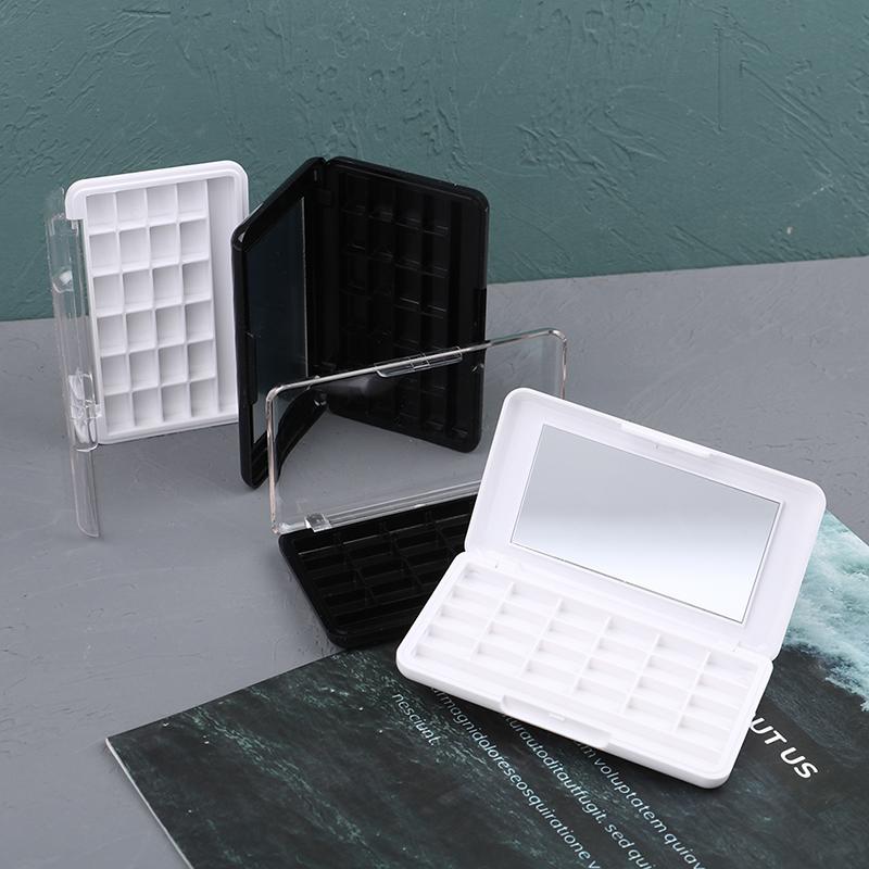 24 Bölmeli Kendin Yap Boş Far Paleti Paleti Allık Ruj Pudra Tutucu Kılıf