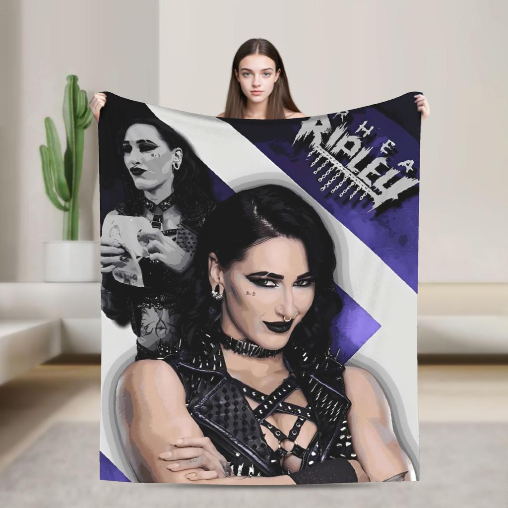 Rhea Ripley Cool Flannel Blanket  Soft Warm Throw Blanket for Home Decor Travel Fashion Bedspread Sofa Bed Cover