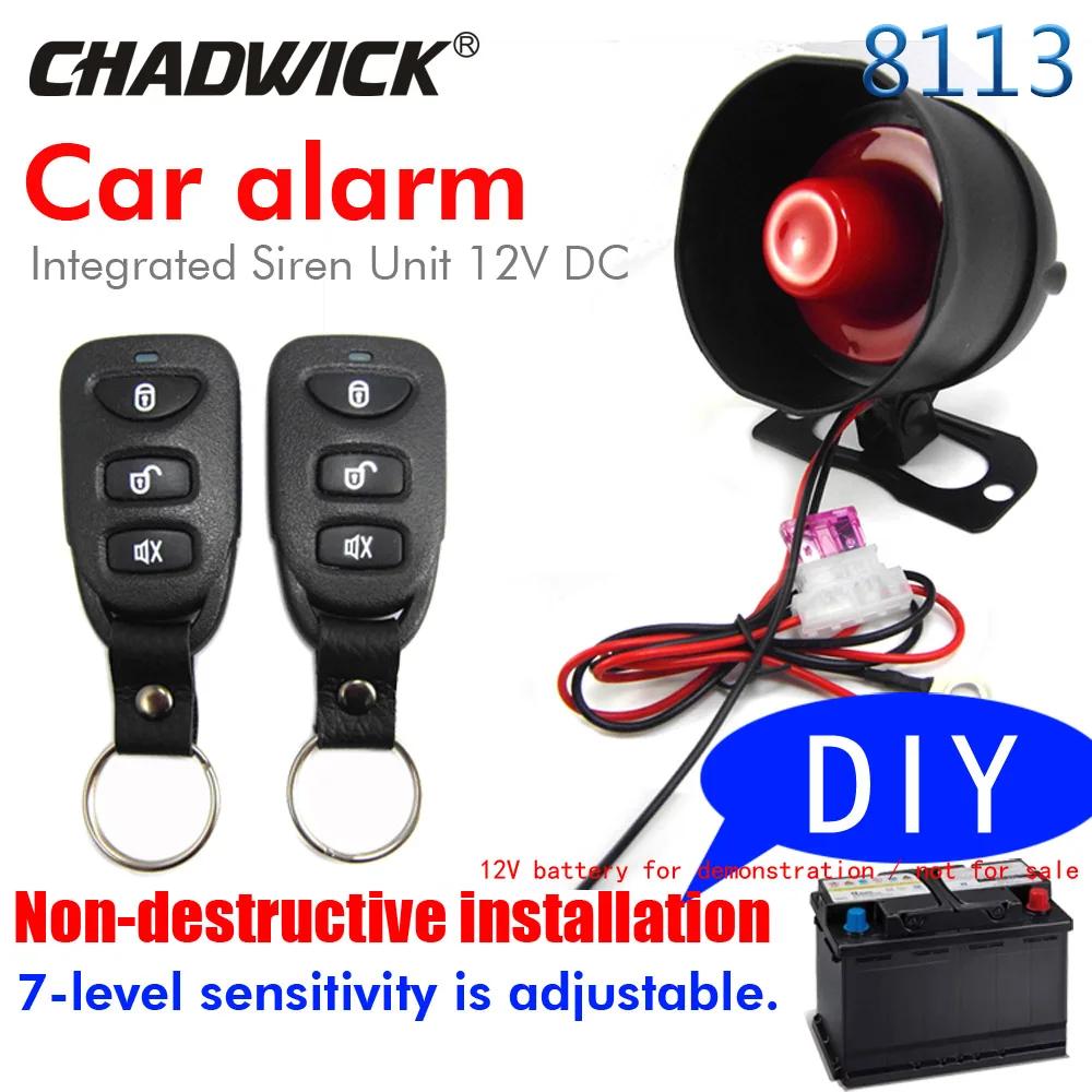 

Car anti-theft system 12V car anti-theft alarm security protection and 2 remote control automatic alarms CHINA