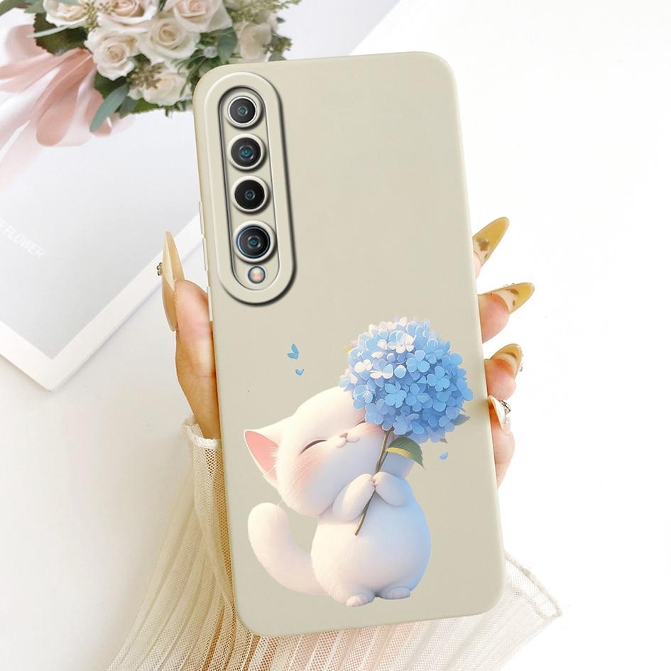 For Xiaomi Mi 10 5G Case Popular Flower Daisy Soft Silicone Shockproof Cover For Xiaomi Mi 10 Pro 5G Funda Mi10 Mi10Pro 5G Shell
