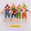 Halloween Pumpkin Ornament with Pastoral Scarecrow, 30cm - Festive Bouquet Decoration