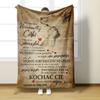 Customizable Flannel Blanket - English Envelope Series, Perfect Mother's Day Gift