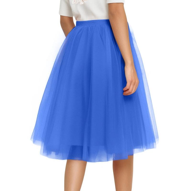 Tutu Skirt  Women Skirt Retro Party Tulle Ballet Rockabilly Petticoat Underskirt Dance Dress Cosplay Mesh Skirt