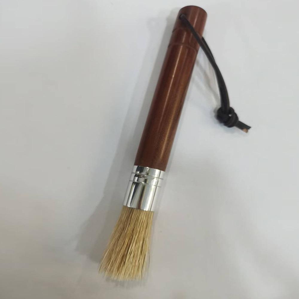 Solid Wood Coffee Grinder Cleaning Brush Retro Coffee Machine Accessories  Home Kitchen