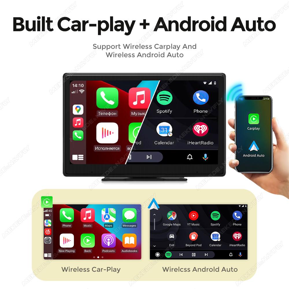 Navifly Wireless CarPlay Android Auto Universal Central Control Smart Screen All-in-one Multimedia Video Player AHD Camera DSP