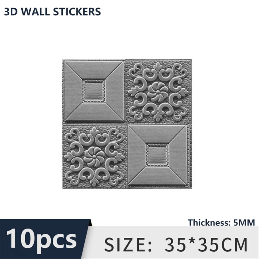 

10Pcs 35cmx35cm Self-adhesive simulation brick 5MM wall sticker home decor Ceiling Panel Roof3D wallpaper TV background decor 10pcs 35cmx35cmx5mm