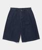 COLUMBIA UNIVERSITY Twotuck Denim Bermuda Shorts Pants_Light Jean