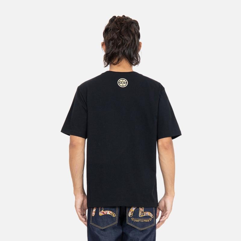 Evisu T-Shirts Men's Crew Neck Moderate Straight Fit 2EAHTM2TS545XXCT
