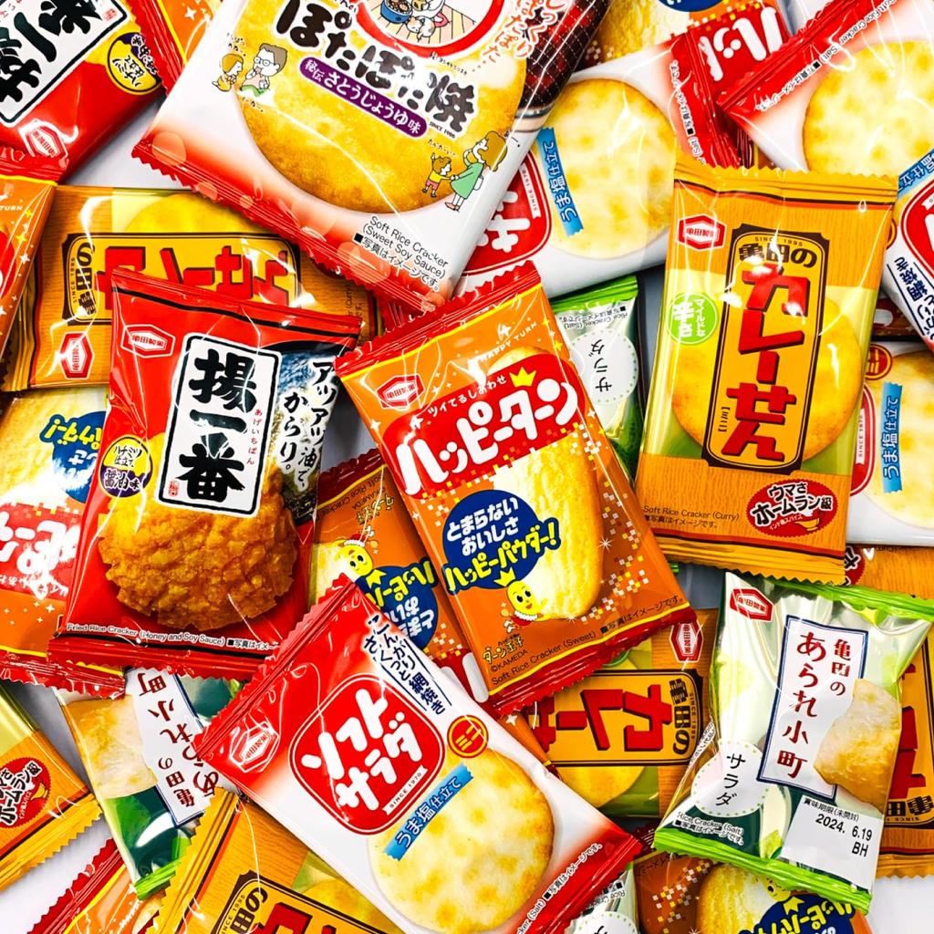 Kameda Seika Happy Turn Curry Soft Salad Arare Komachi Potapotayaki Fried Ichiban Kameda Seika Assortment Kameda Seika Assortment Individually Wrapped