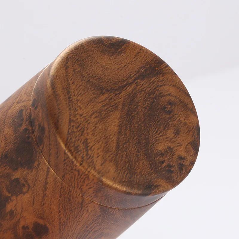 Vacuum Insulation Cold Thermal Water Bottle Stainless Steel 20oz Car Cup Wood Grain Thermal Coffee Cup to Carry Mug Thermos Hot