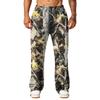 Men's Casual Printed Wide Leg Hunting Jogger Pants with Pockets Relaxed Fit