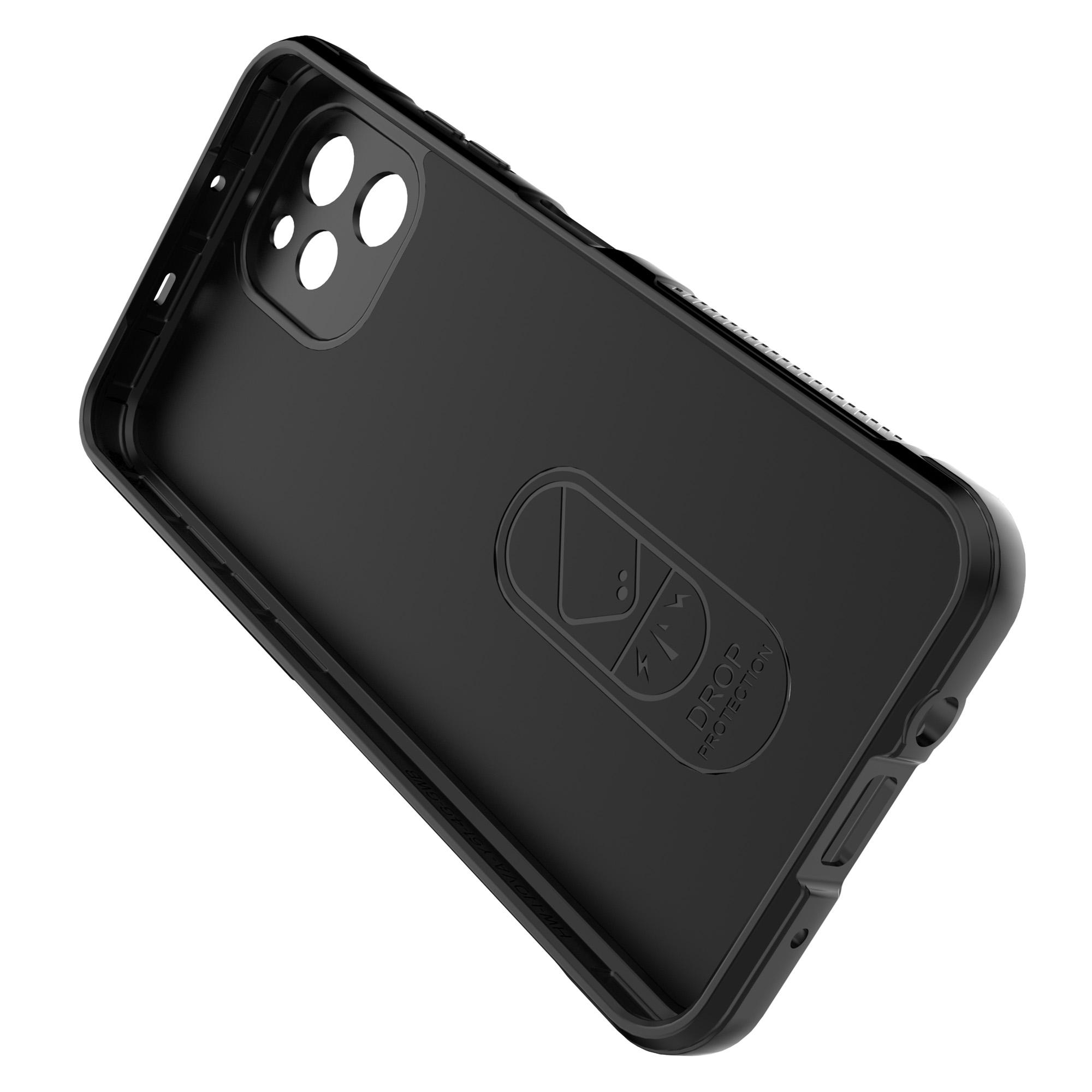 

For Huawei nova Y61 4G Drop-proof Back Cover Flexible TPU Anti-scratch Protective Case Black
