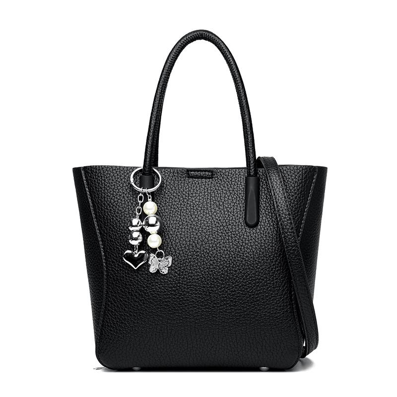 

New High quality PU Leather Casual Shoulder Crossbody Bags for Women Ladies Luxury Designer Large Capacity Travel Handbag wallet чёрный