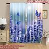 2D flat Photography Backdrop Popular Tapestry Butterflies Among Lavender 100% Polyester Festive Backdrops for Suitable for