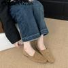 2025 New Fashion Square Toe Flats Ballet Shoes Woman Autumn Winter Footwear Slip On Causal Loafer Soft Moccasin Female Ballerina