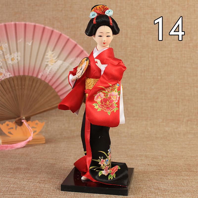 Krásné japonské figurky gejš Panenky s krásným kimonem Domácí dekorace na plochu Miniatury Kolekce ozdob z gejš Dárek