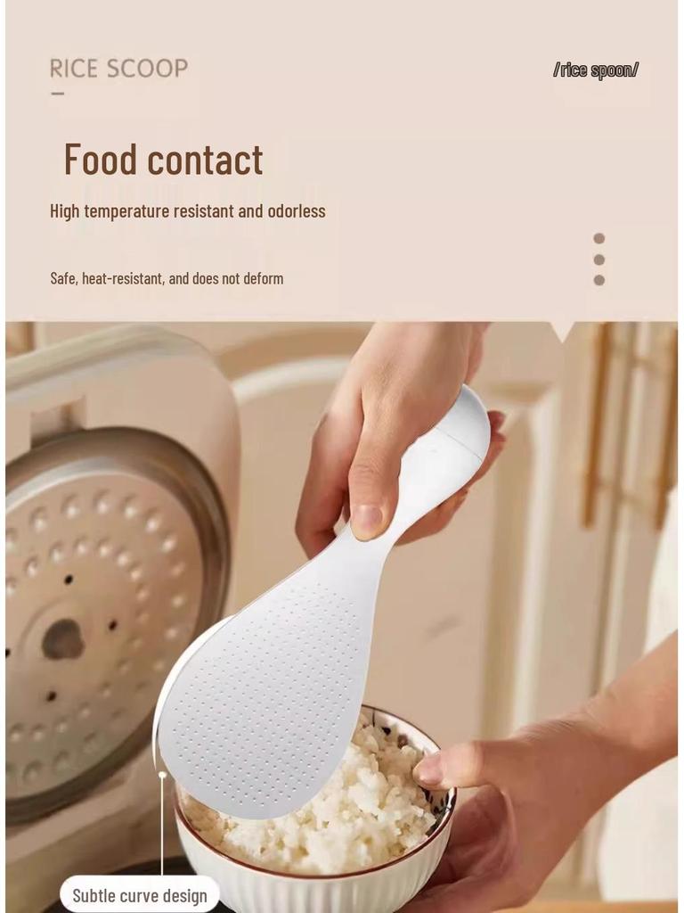 Stehender Antihaft-Silikon-Reislöffel – Leicht zu reinigendes & Topf-freundliches Küchenutensil