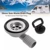 56mm 2,2 Zoll Spülbecken Abflussstopfen Loch Winkelstück für Boot Wohnwagen Wohnmobil RV Camper Zubehör