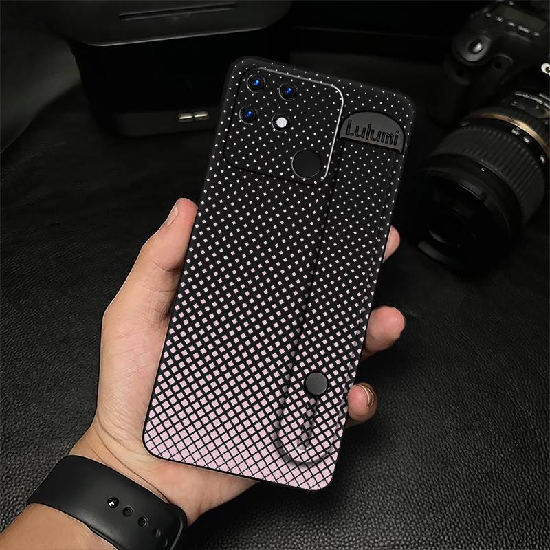 Anti-knock Anti-dust Phone Case For OPPO Realme Narzo 50A Plain color Commerce Kickstand Fashion Design Protective