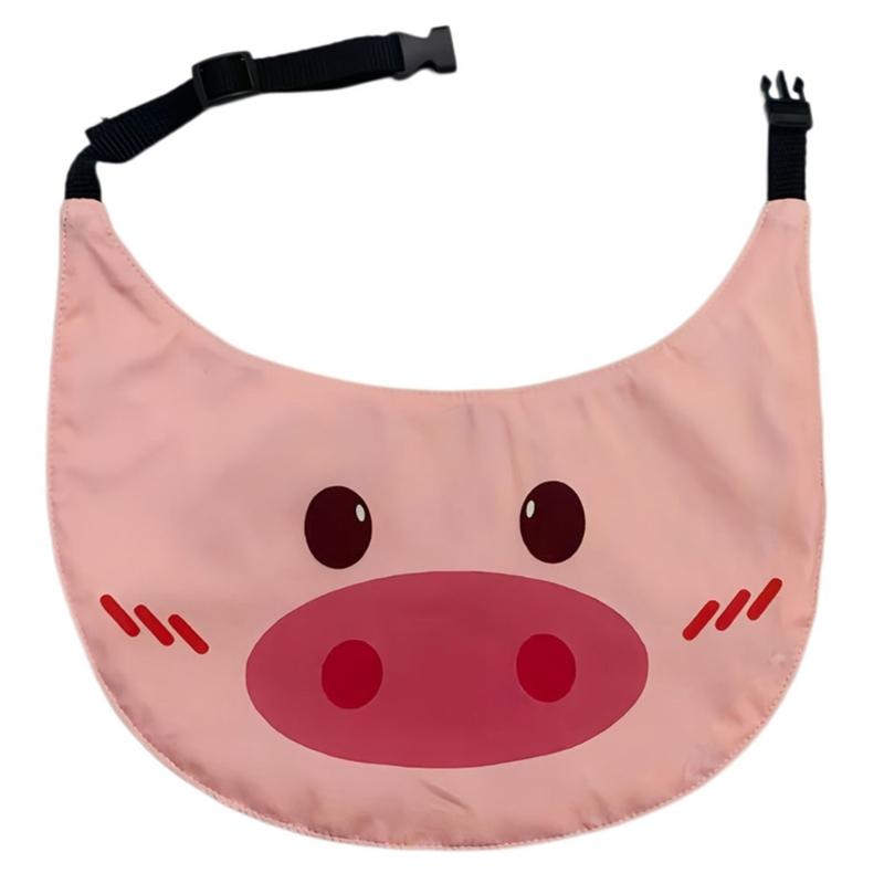 Soft Fabric Neck Cover Scarf Kerchief for Large Dogs, Front Chest Panel with Side-Release Fastener for Water Breaks, Walks and Photos