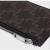 Used CELINE Zipped Card Holder / Triomphe Canvas