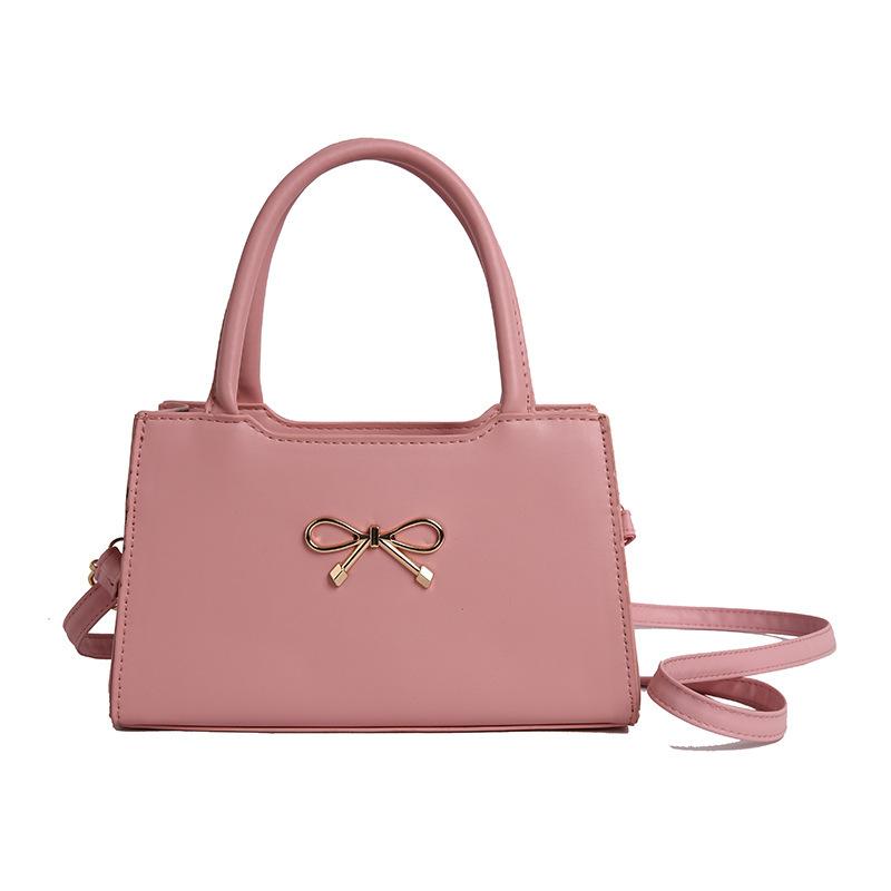 Bow Underarm Bag Women's 2025 Summer New Simple Foreign Style Small Square Bag High Texture Shoulder Messenger Bag