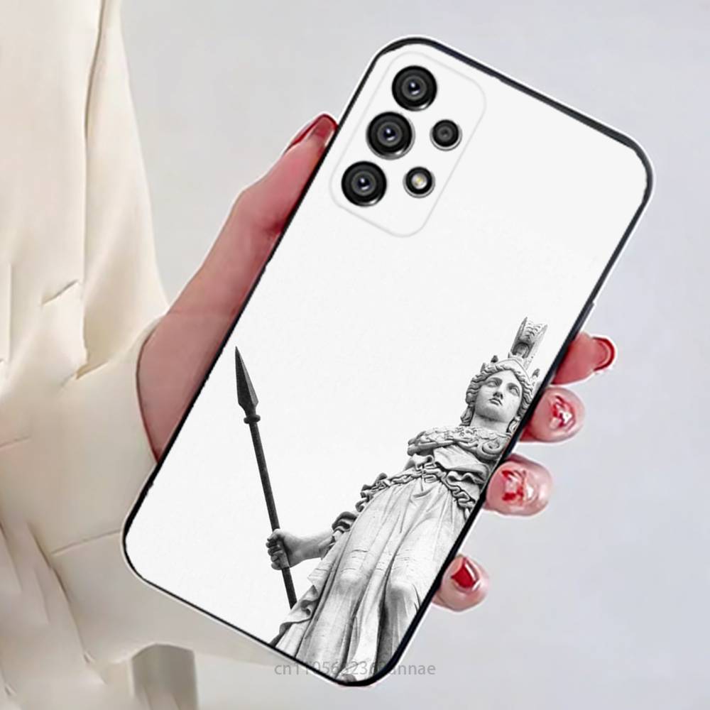 Abstract Greek Mythology Athena Phone Case for Samsung Galaxy A73,23,53,33,14,24,13,72,22,52,32,54,A34 Soft Cover