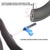 Tire Valve Extender Kit Tube French Valve Stem Extension Aluminium Alloy for Road   Bike