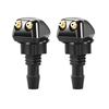 2Pcs Car Water Spray Jet Nozzle Hose Connectors For Kia Ceed Toyota Honda Nissan