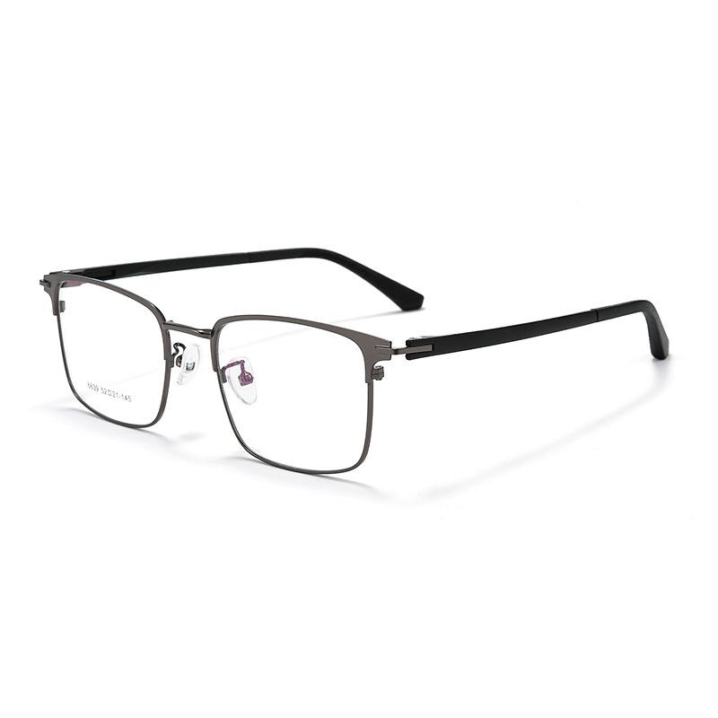 Retro Business Urltra-Light Prescription Eyebrow Glasses Square Anti Blue Ray Photochromic Progressive Optical Myopia Eyeglasses