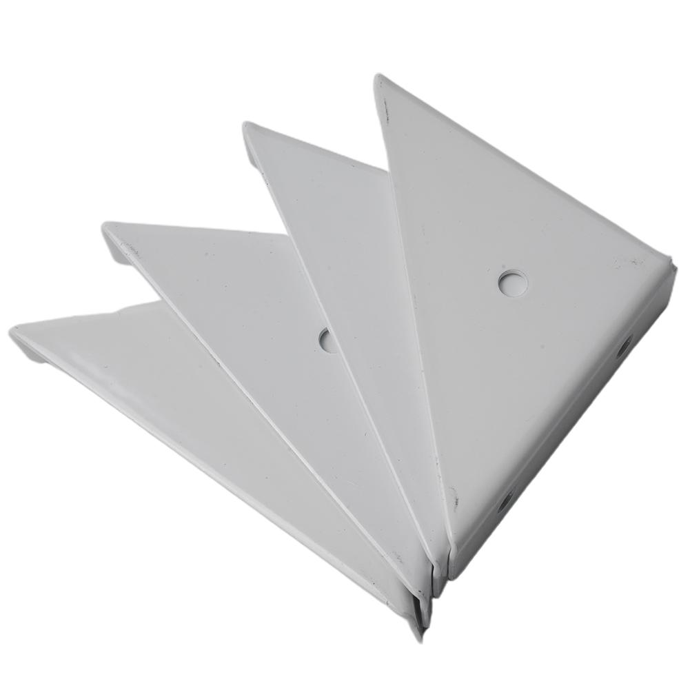 Black/White Corner Brackets Heavy Iron Triangular Reinforcement