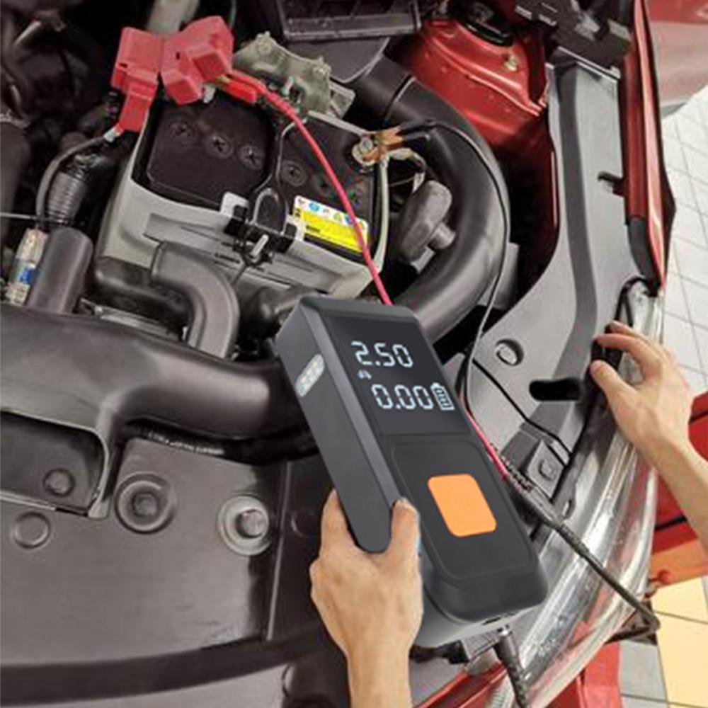 Automobile Battery Booster Power Pack with LED Light 1000A Peaks Tire Air Pump Jump Starter with Air Compressor Power Bank