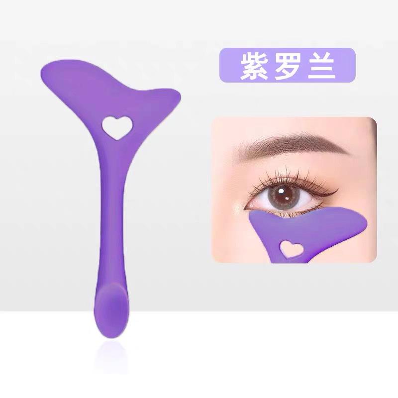 Color Silicone Eyeliner Tool Lip Brush Black Makeup Eyeliner Assistant Baffle for Precision Eye Makeup Application