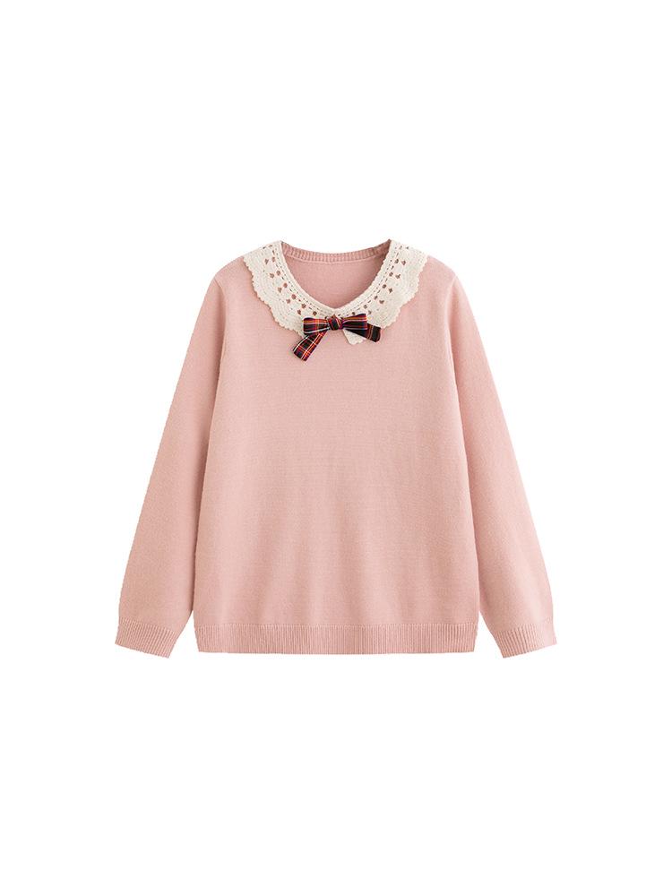 Plus Size Women's Winter Doll Collar Sweater - Age-Reducing Casual Knitwear, 2025