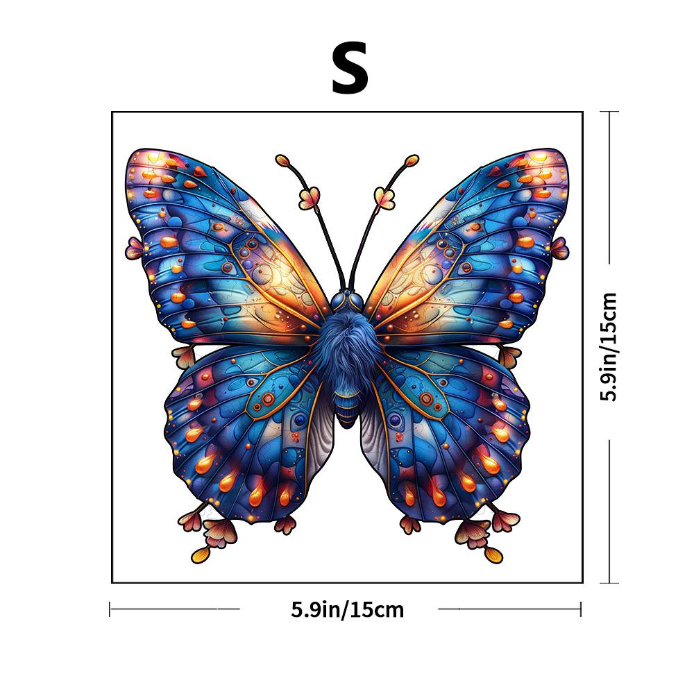

Картина с бабочкой Животное Деревянный пазл Деликатный A3 A4 A5 3D Фигурный Деревянные поделки Подарок к празднику Пазл Игрушка для снятия стресса для взрослых