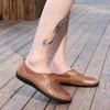 2025 Summer Shoes Men Loafers Mesh Breathable Flat Non-slip Mens Casual Shoes Brand Footwear Plus Size 46 Black Green Blue