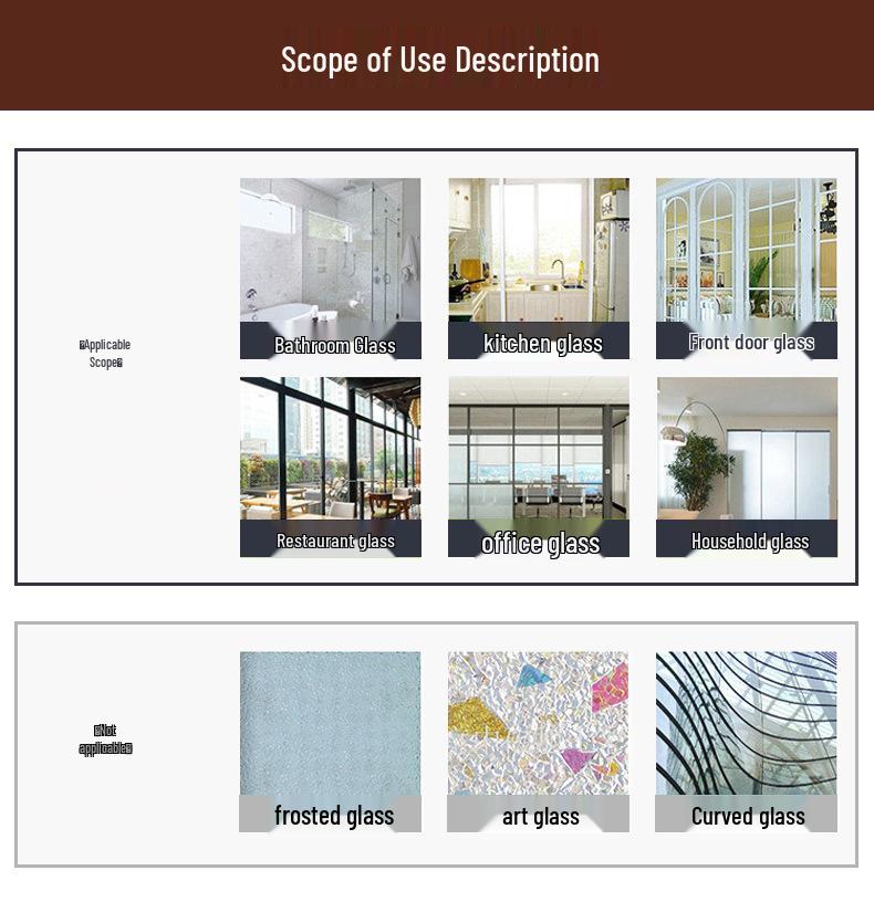 Static Window Cling Privacy Film: Sun Protection & Heat Insulation UV Shield for Bathroom Glass.