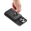 Adjustable Viewing Angle Phone Stand Card Storage Foldable Design Magnetic Backing PU Leather Construction