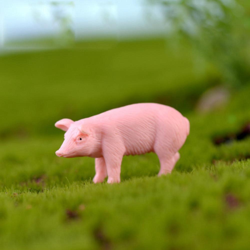 Farmland Worker Animal Model Home Decor Figurines Fairy Garden Ornaments Miniatures Micro Landscape