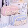 3 Layers Large Capacity Pencil Bag Aesthetic Pen Case Big Stationery Bag Zipper Pencil Pouch Children Pen Bag School Supplies