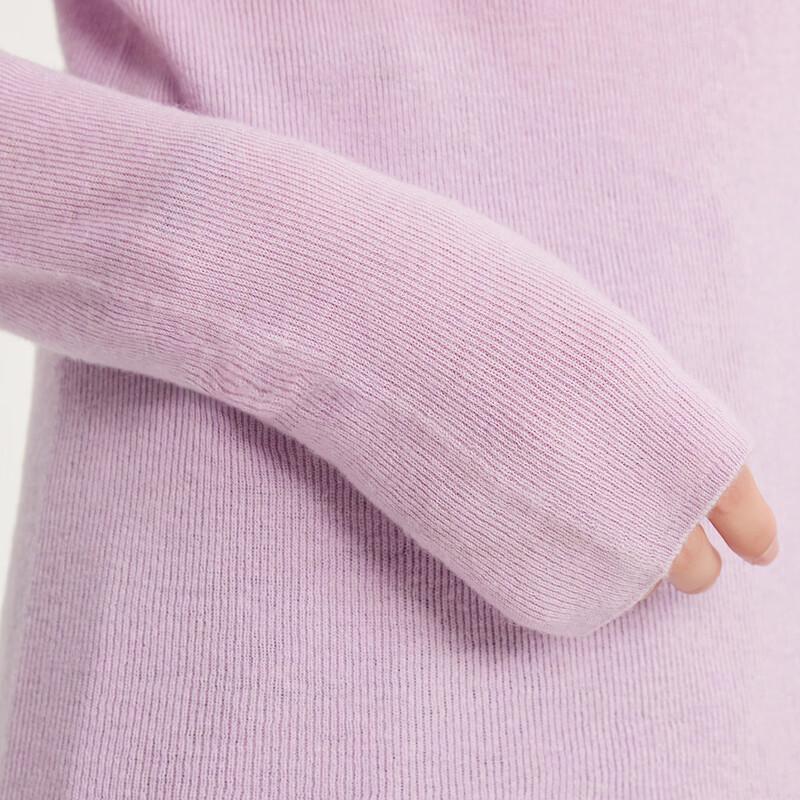 FAPAI Women's 100% Lambswool Slim Fit Semi-High Neck Sweater