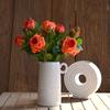 Luxury Xuanya Silk Rose Artificial Flowers - 3 Heads for Home Decor, Weddings, or Photography