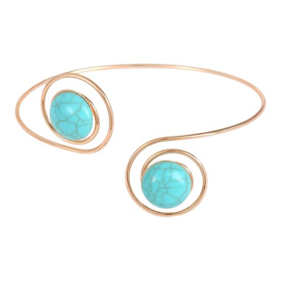Curtain Buckle Spiral Imitation Turquoise Easy Bendable Metal Coil with Beads Tiebacks No